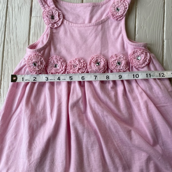 Pink Girls Tank with rhinestones Size 18 Months - Picture 4 of 6